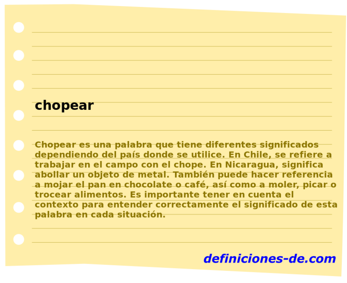 chopear 