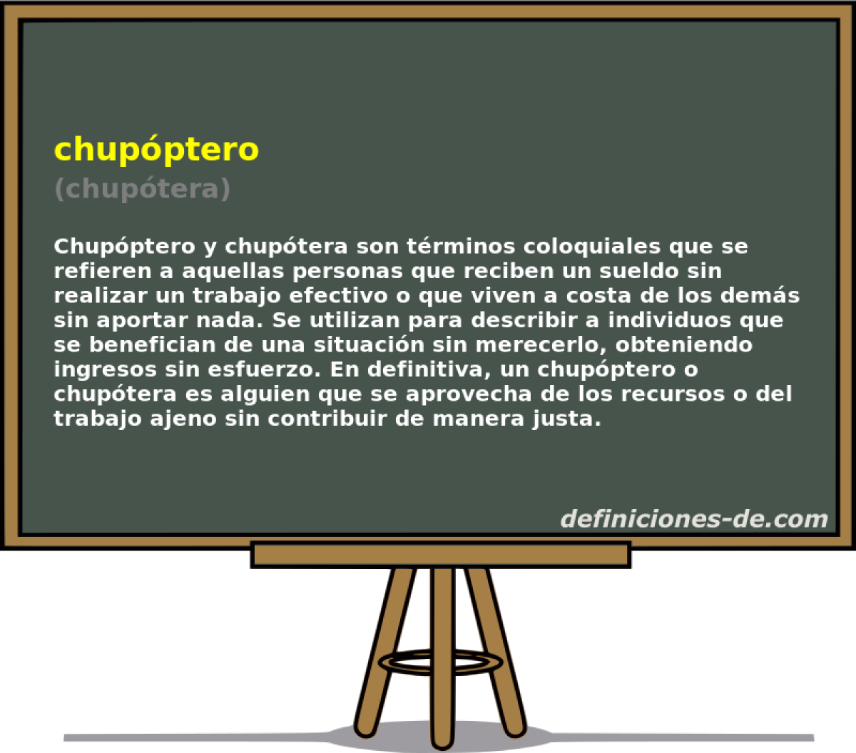 chupptero (chuptera)