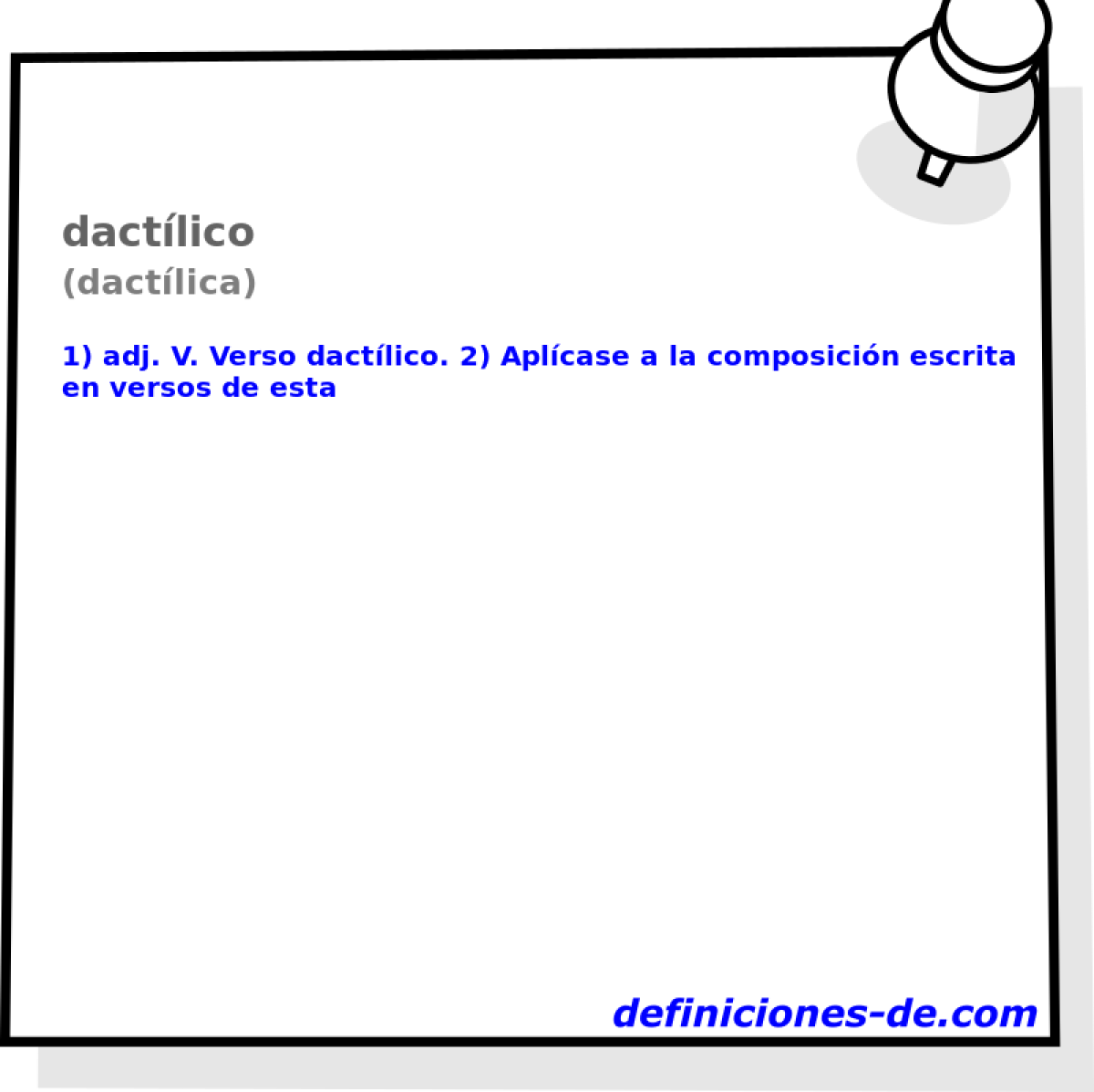dactlico (dactlica)