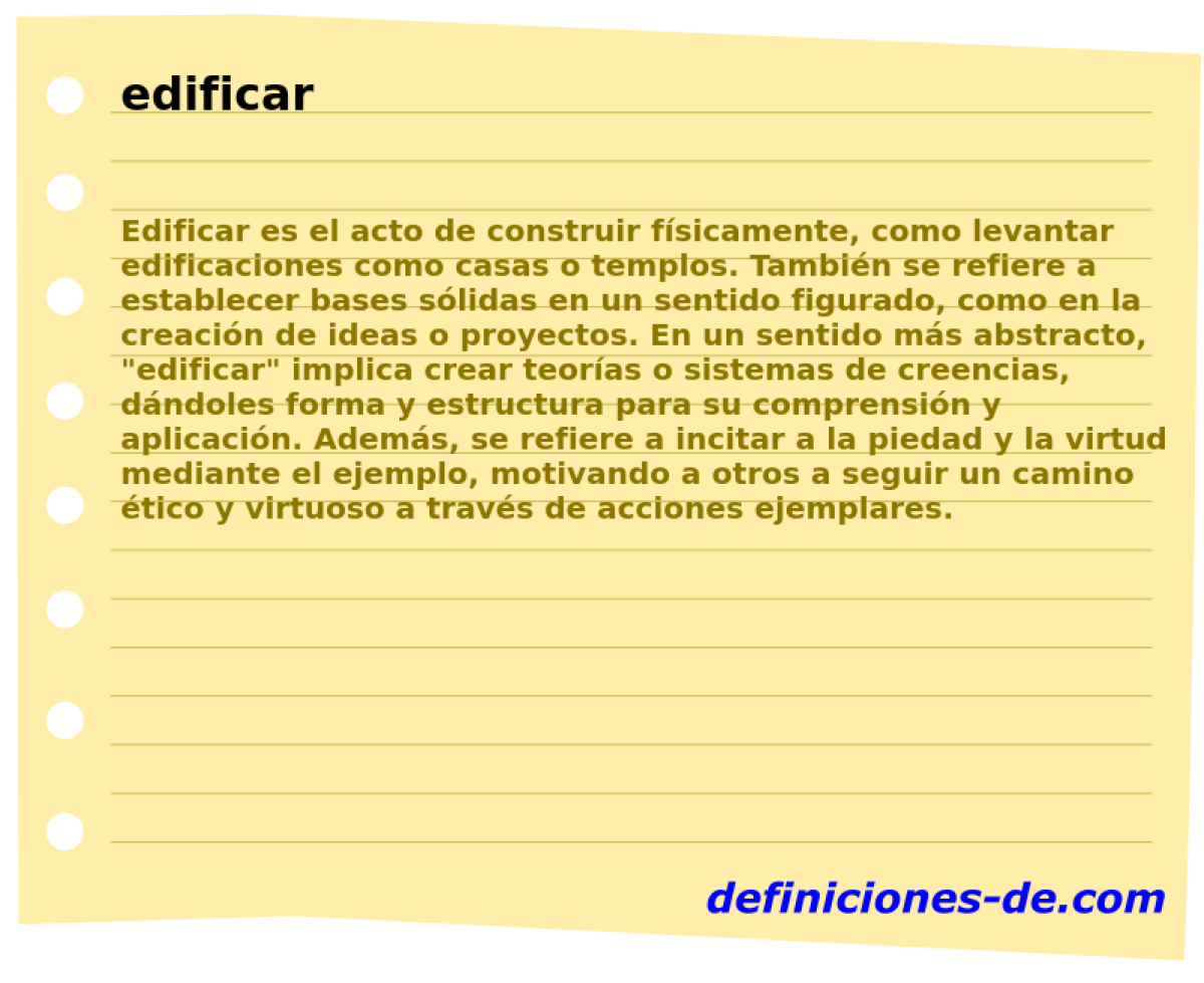 edificar 