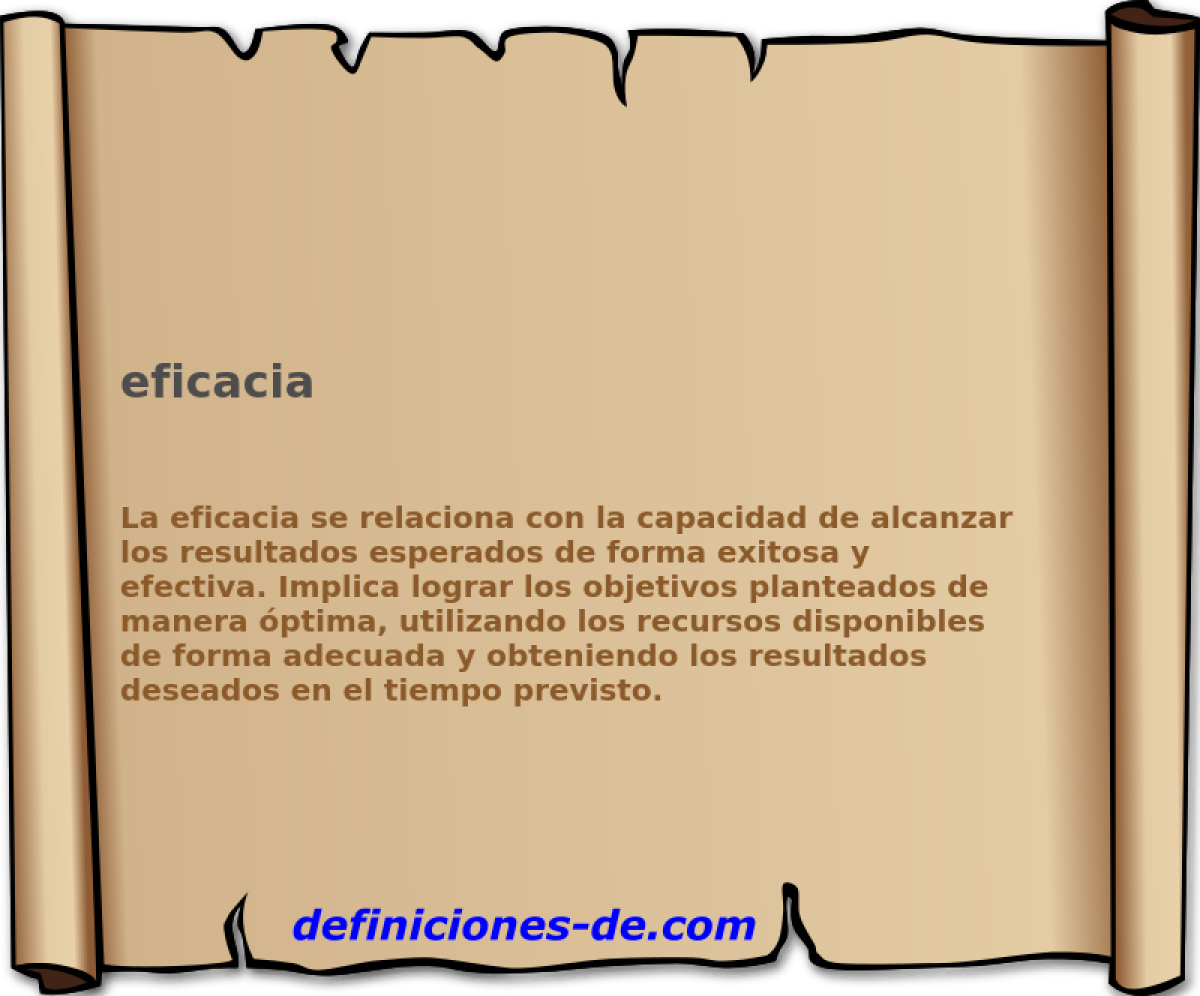 eficacia 