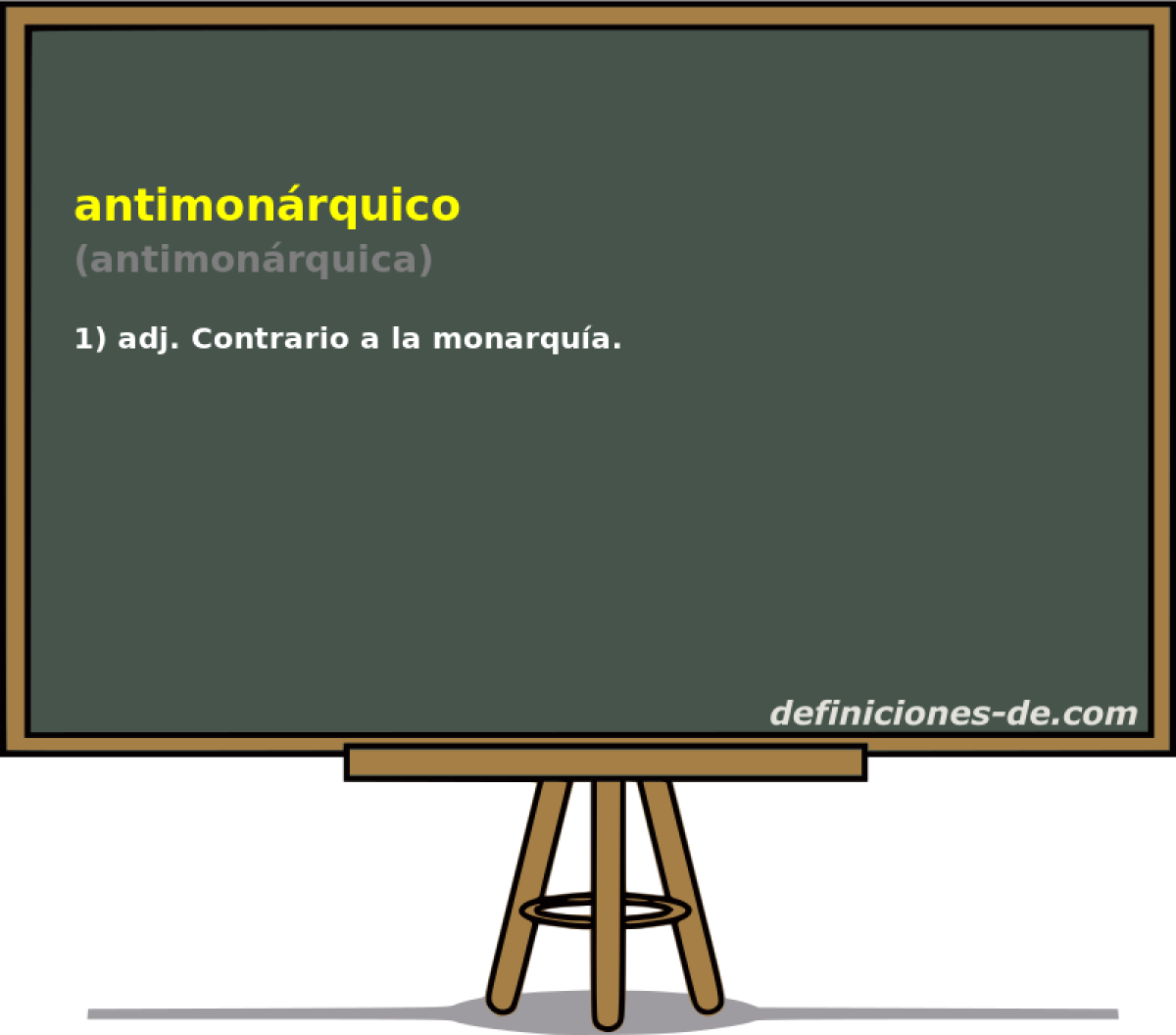 antimonrquico (antimonrquica)