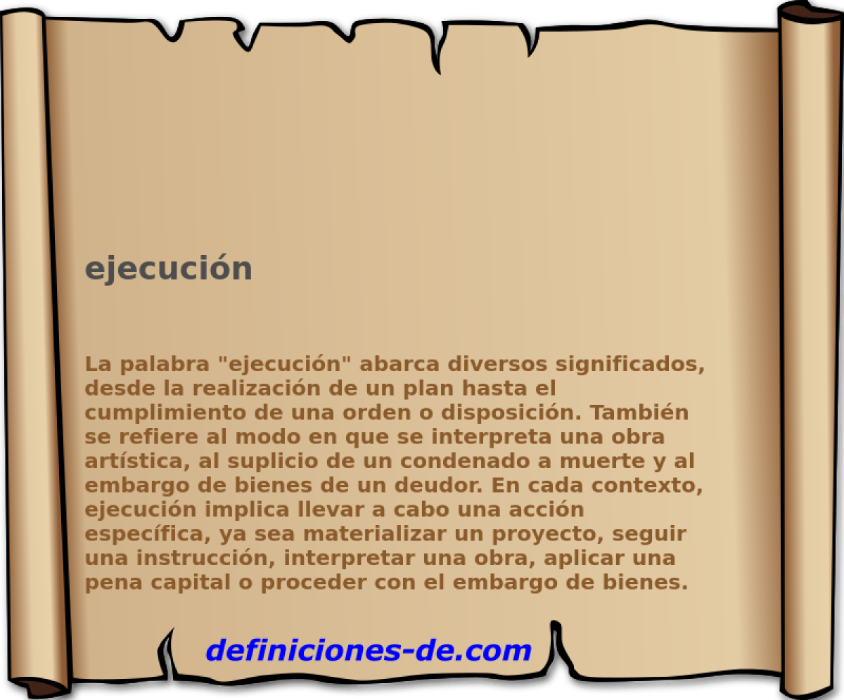 ejecucin 