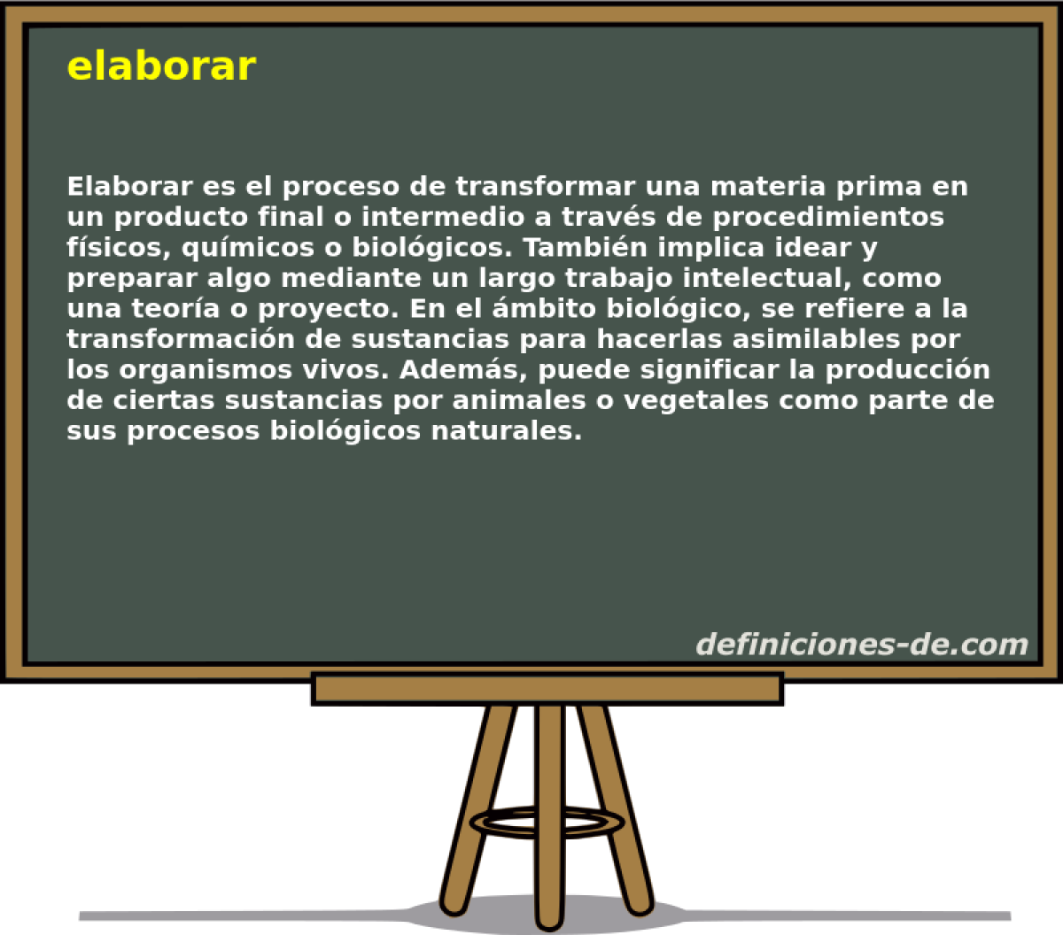 elaborar 