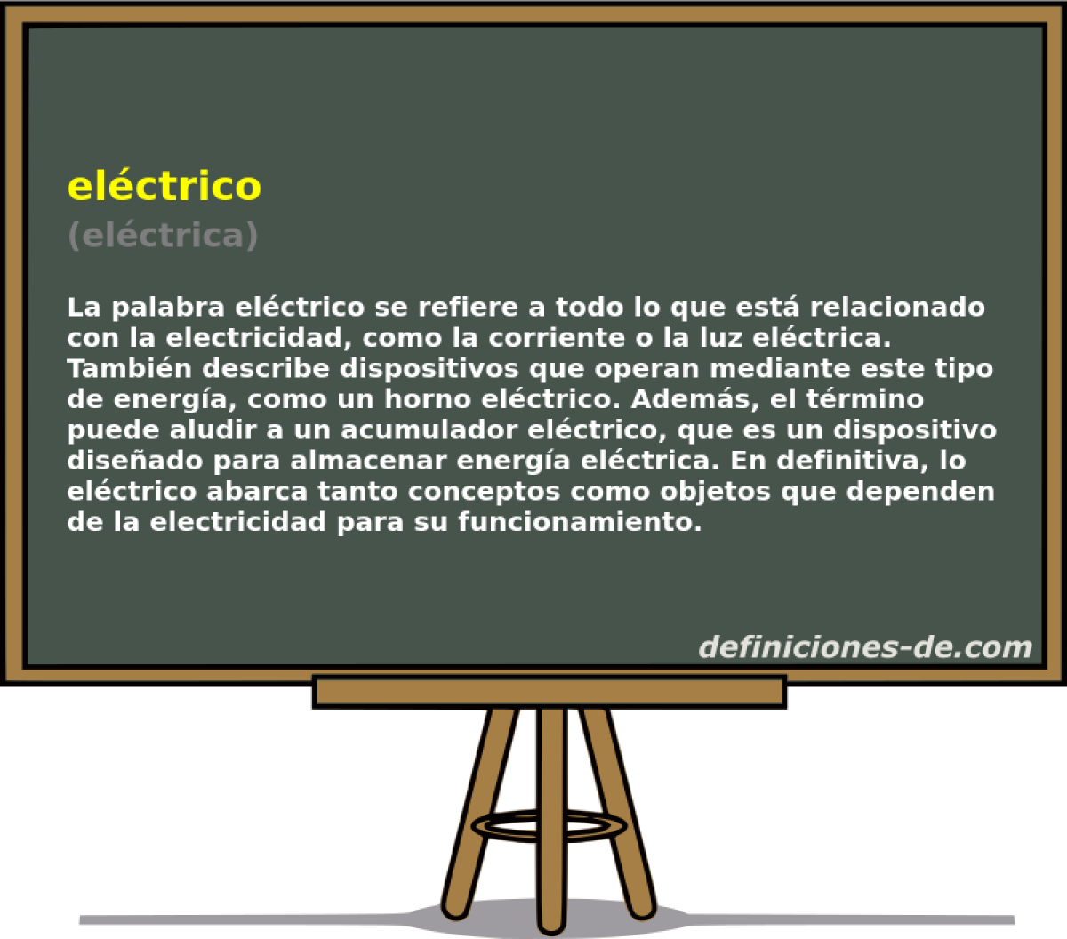 elctrico (elctrica)