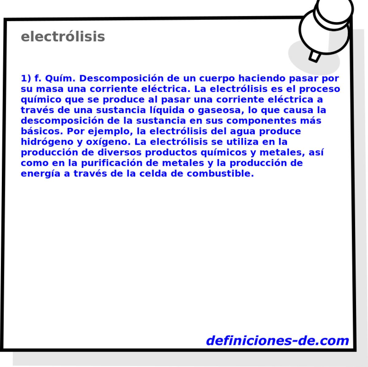 electrlisis 