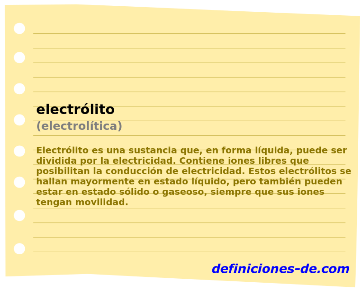 electrlito (electroltica)