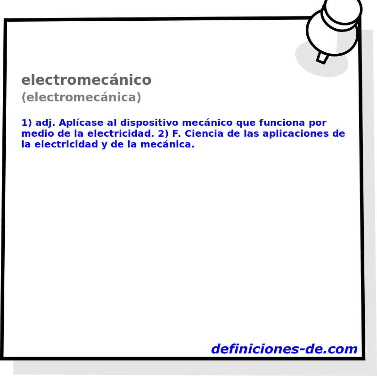 electromecnico (electromecnica)