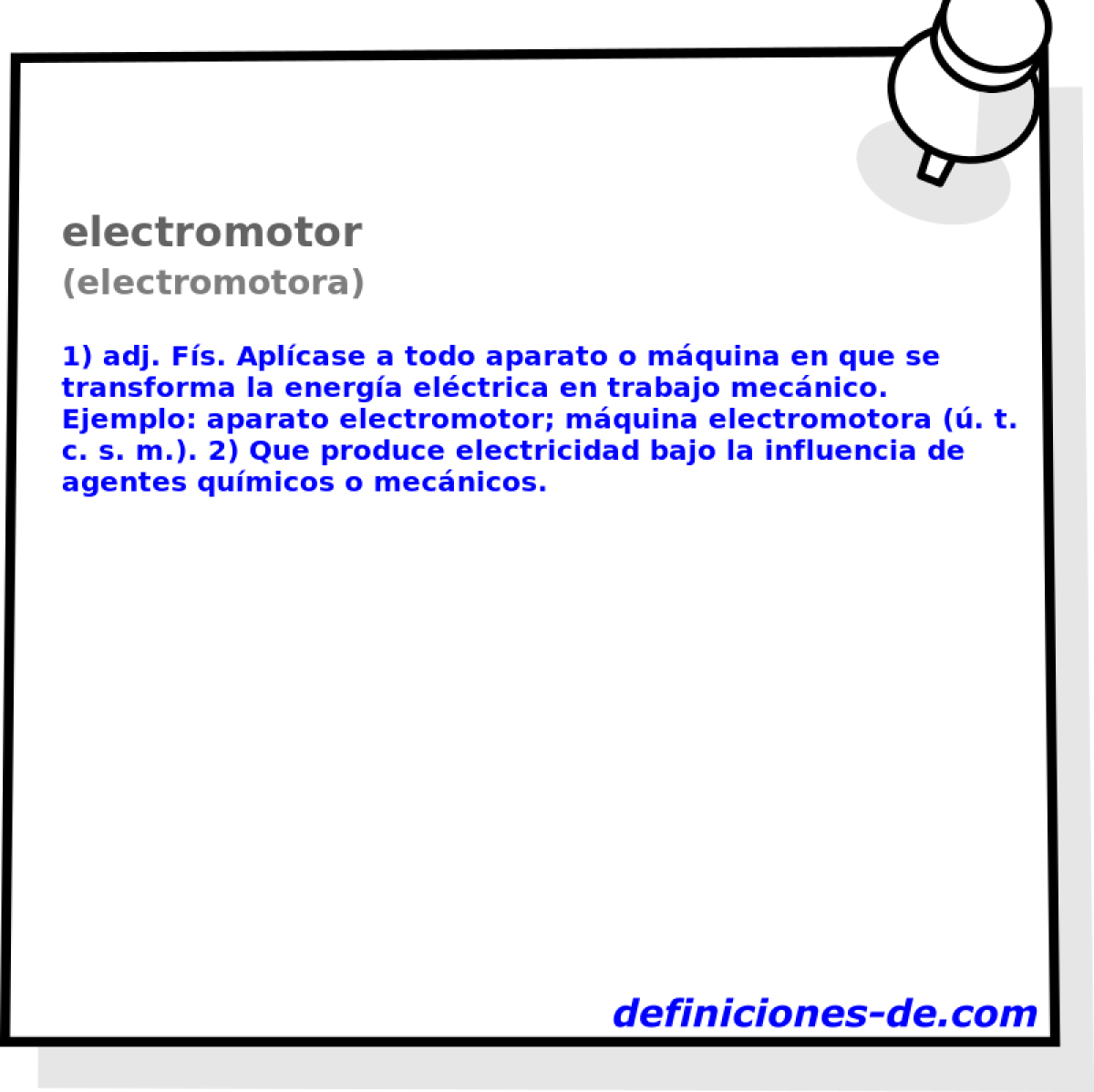 electromotor (electromotora)