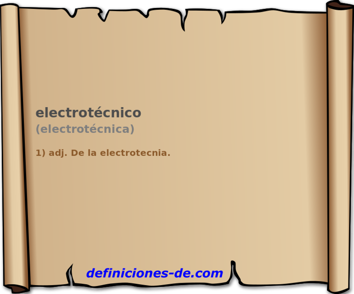 electrotcnico (electrotcnica)