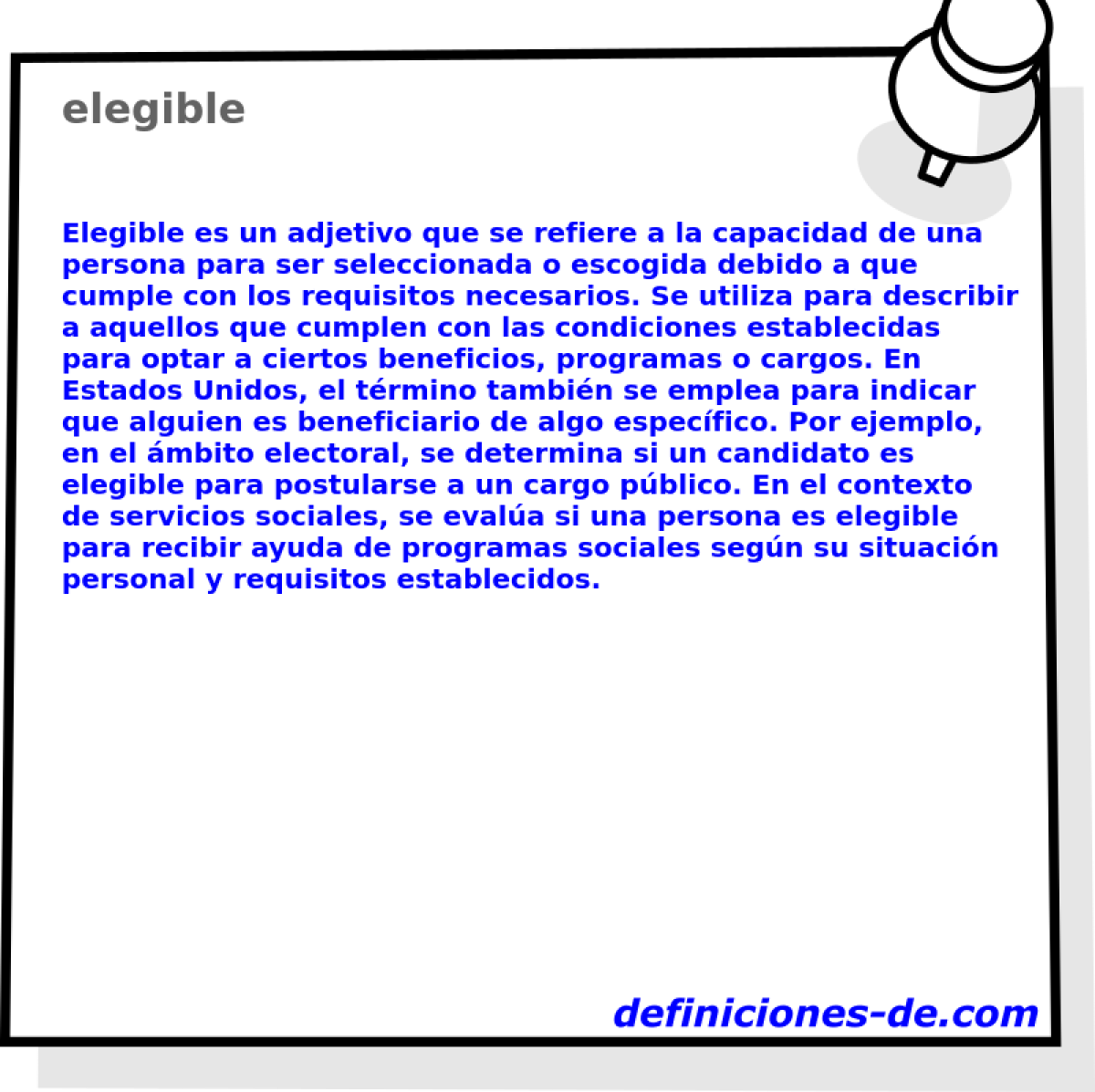 elegible 