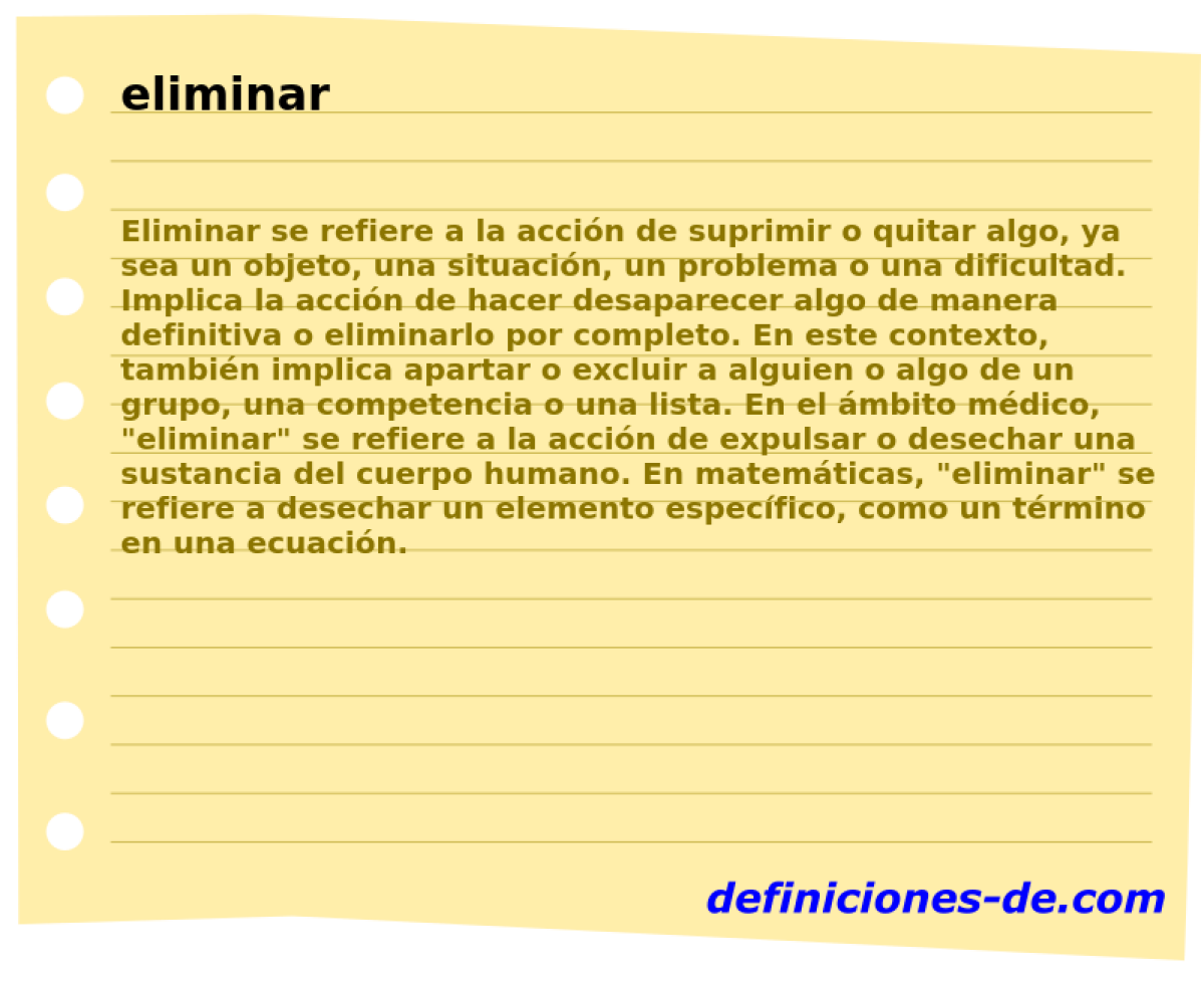 eliminar 