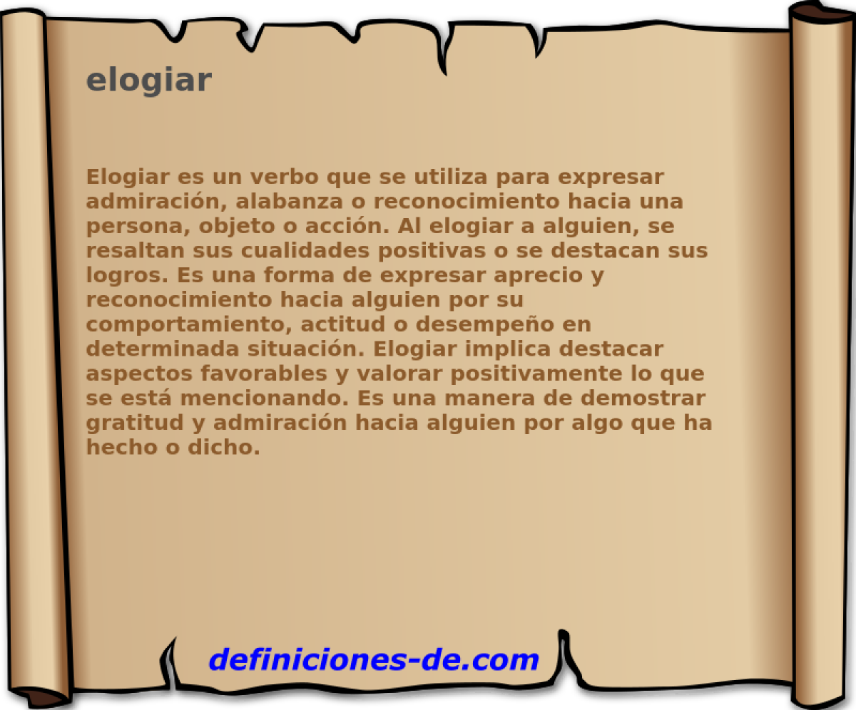 elogiar 