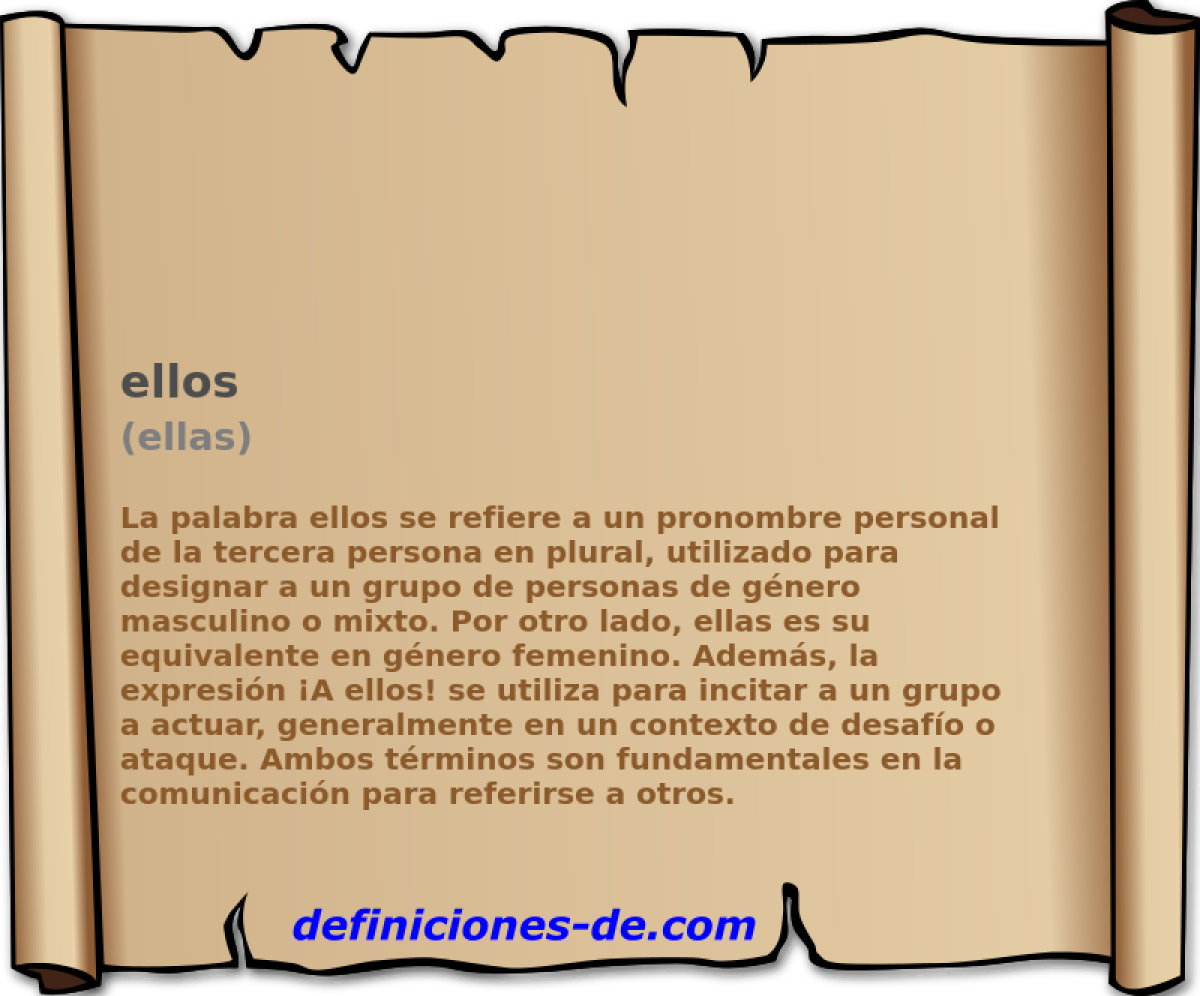 Ellos (ellas) Significado de ellos