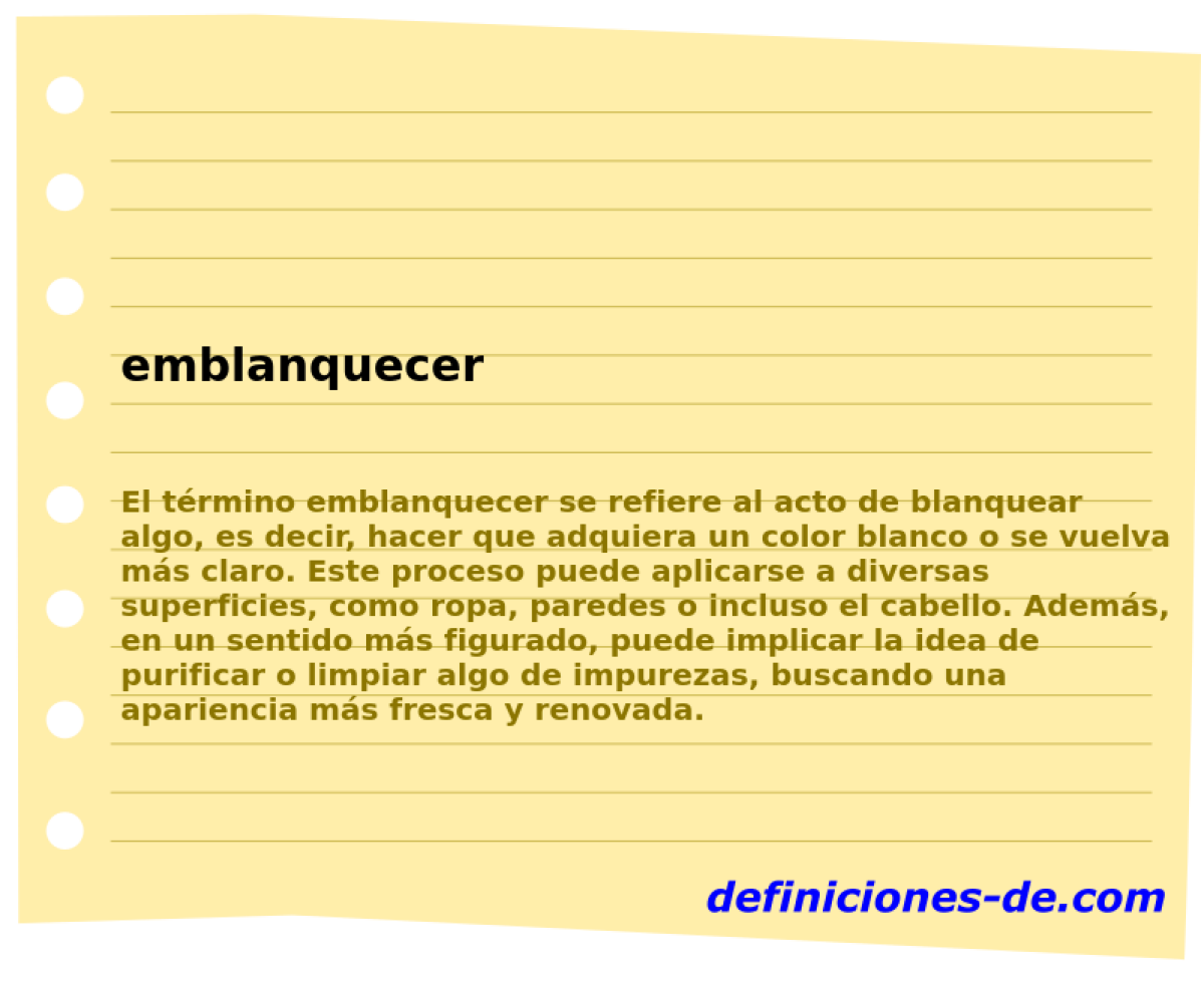 emblanquecer 