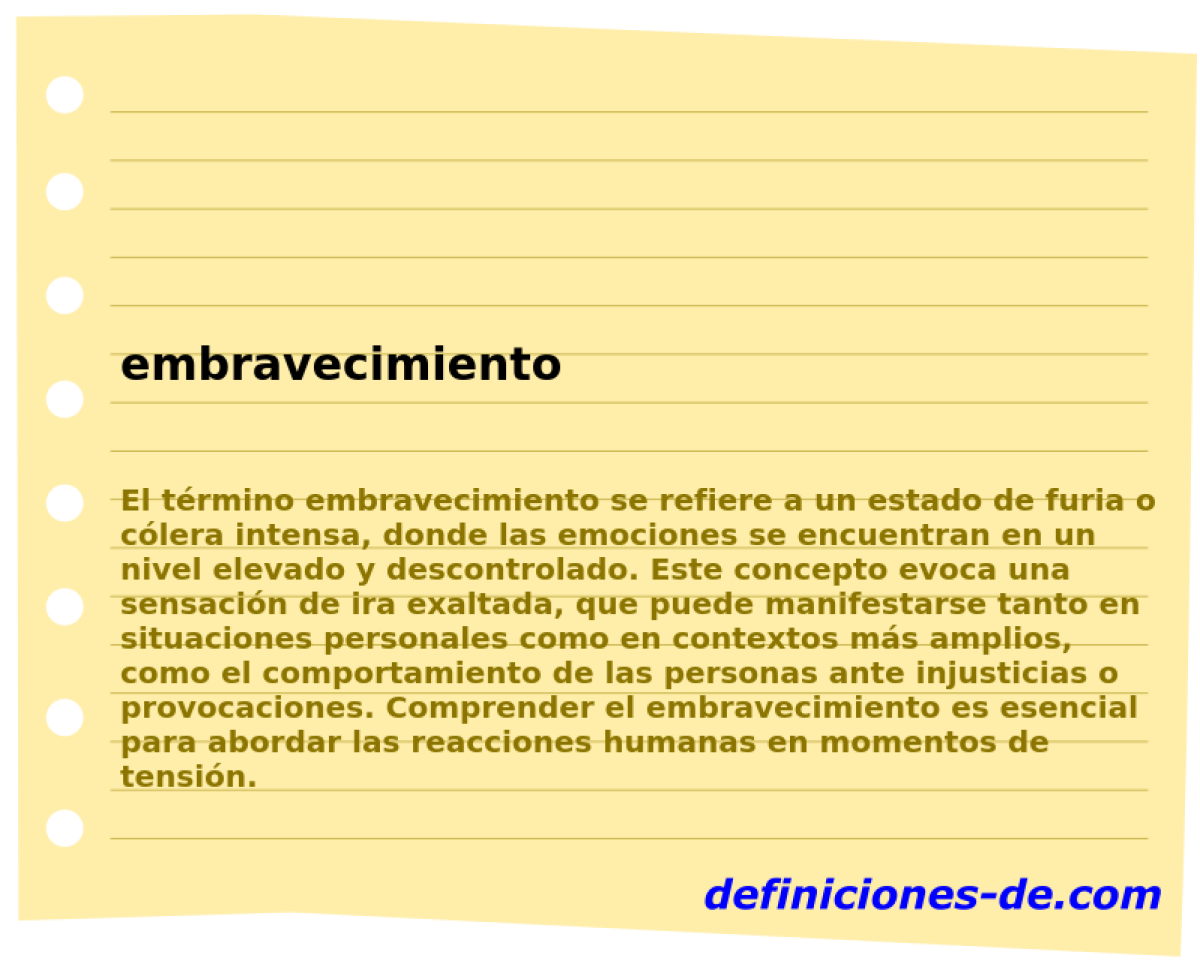 embravecimiento 