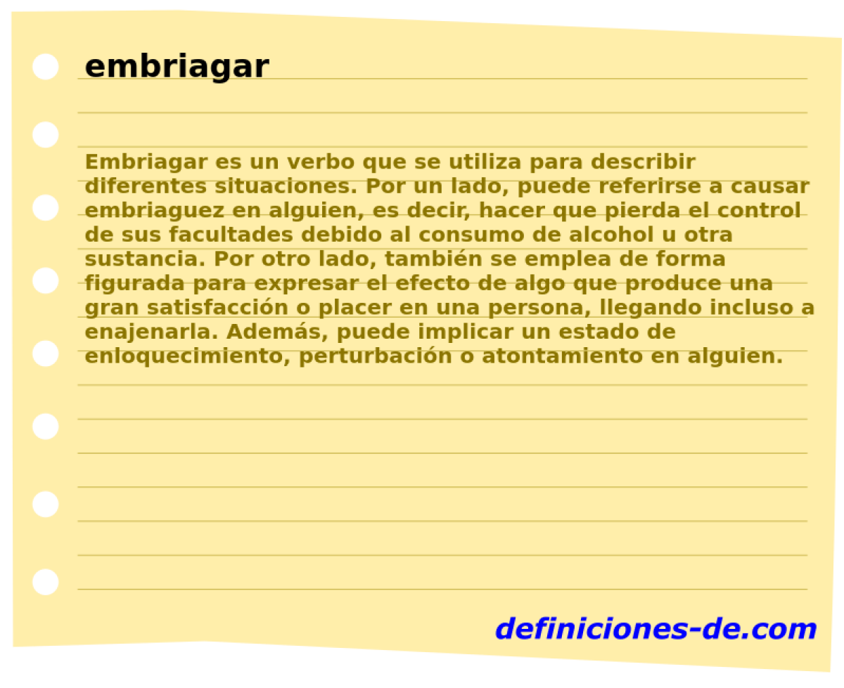 embriagar 