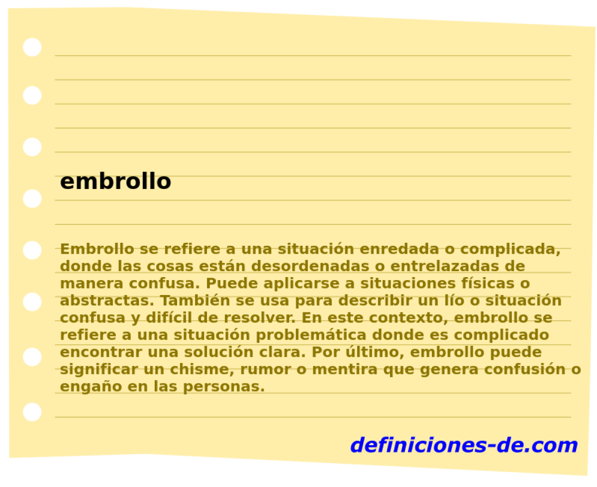 embrollo 