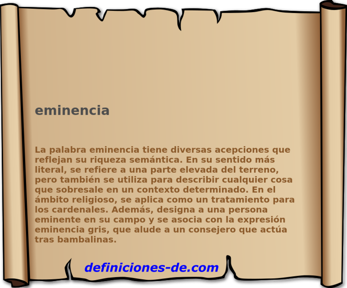 eminencia 