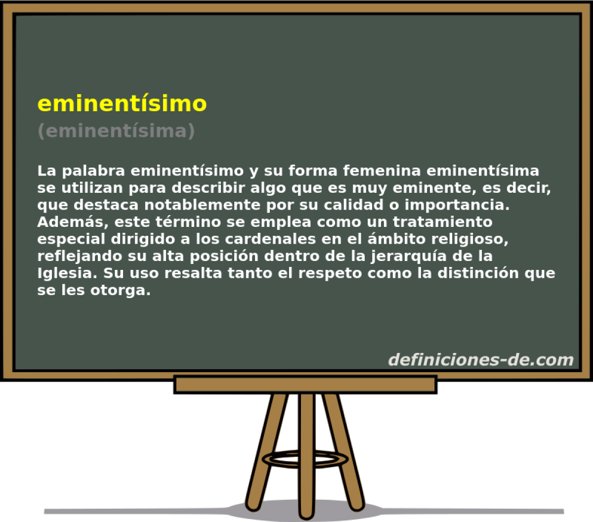 eminentsimo (eminentsima)