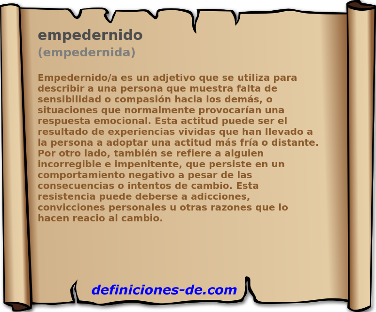 empedernido (empedernida)