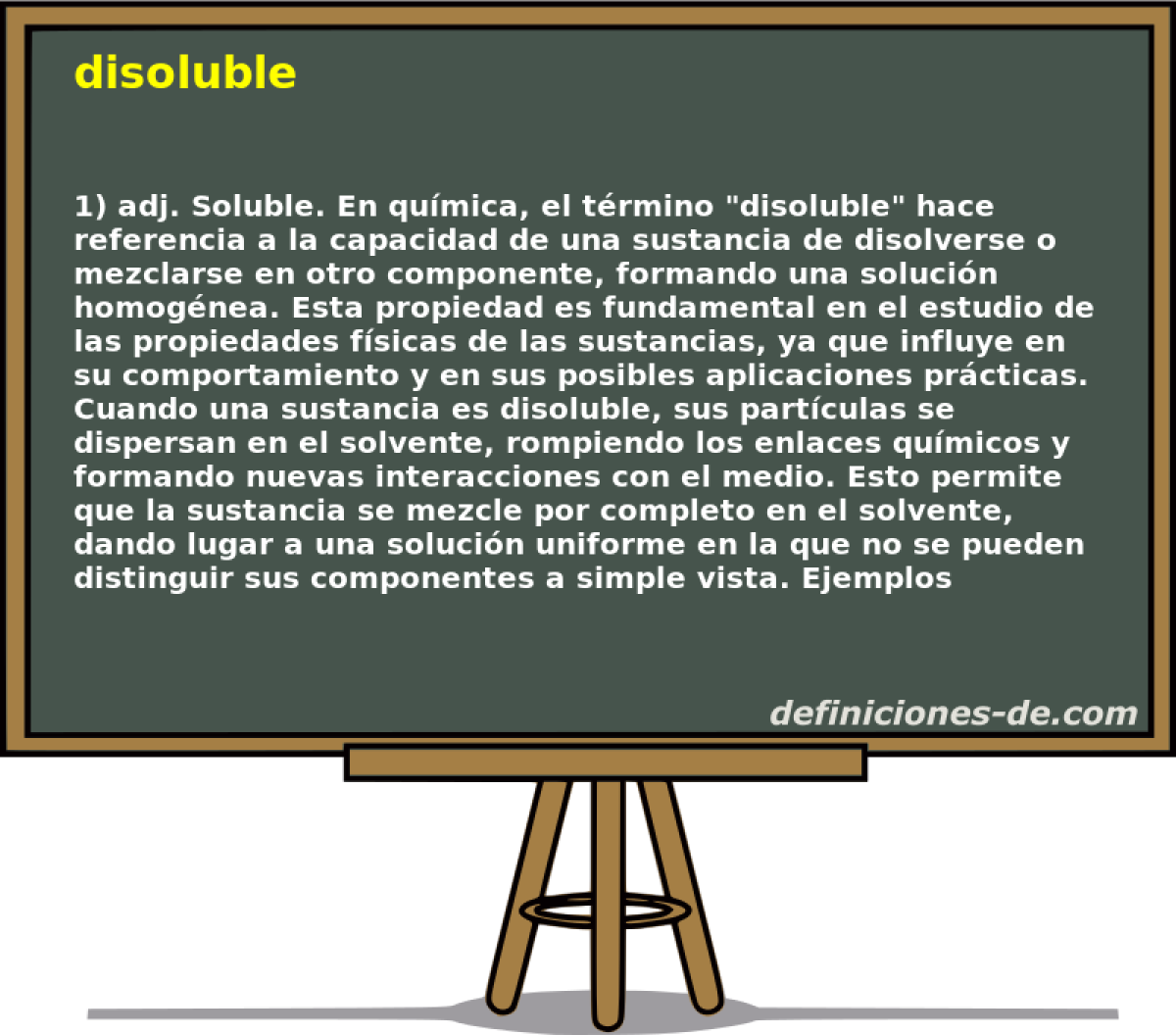 disoluble 