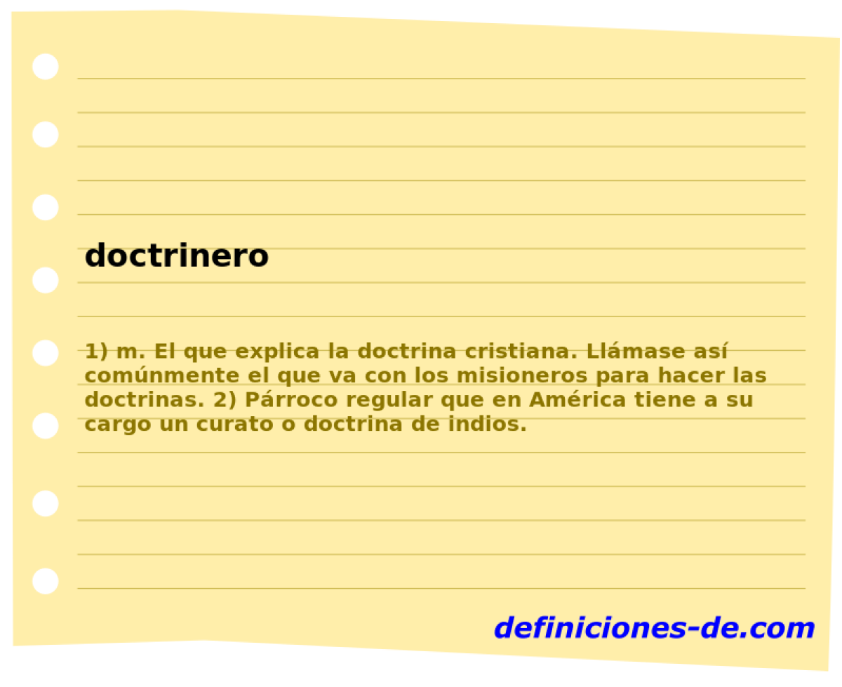 doctrinero 