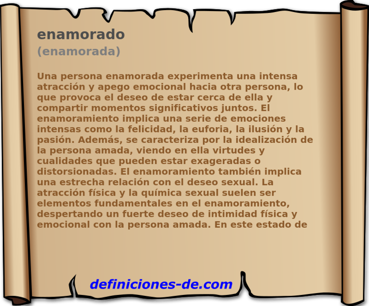 enamorado (enamorada)