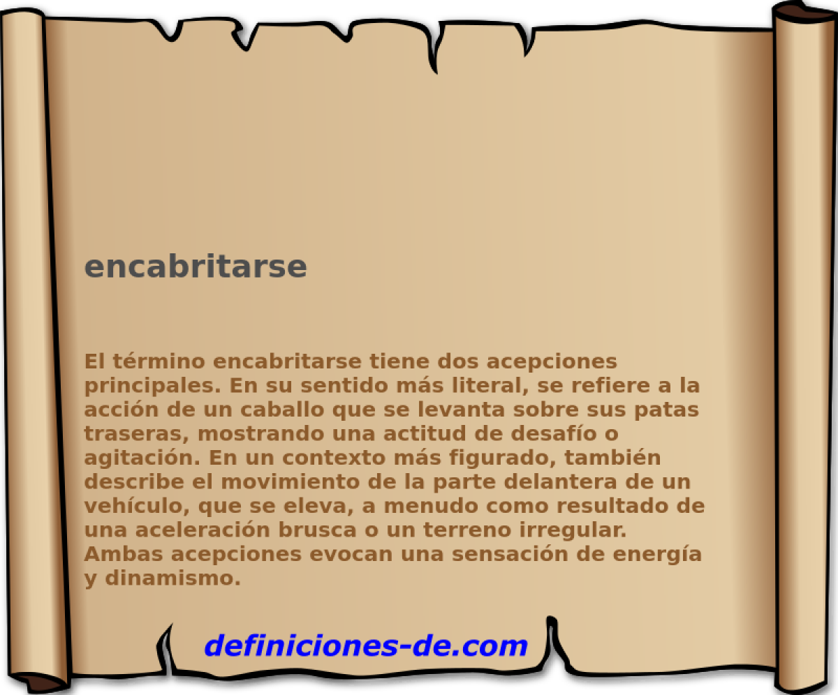 encabritarse 