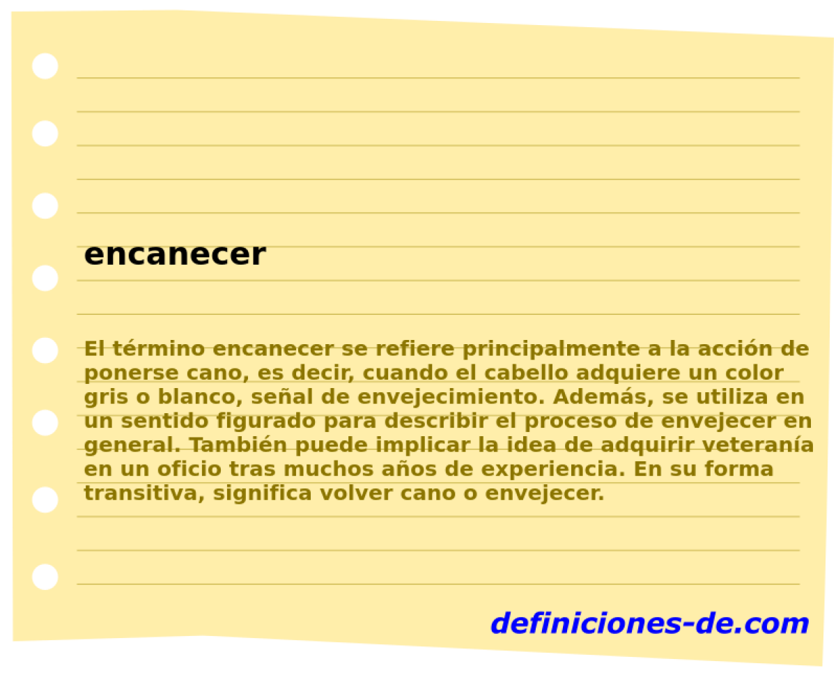 encanecer 