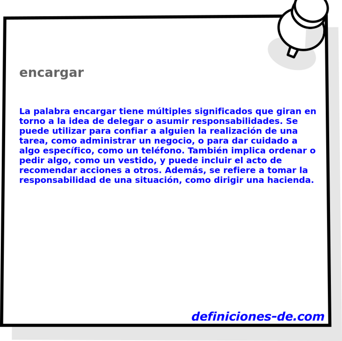 encargar 