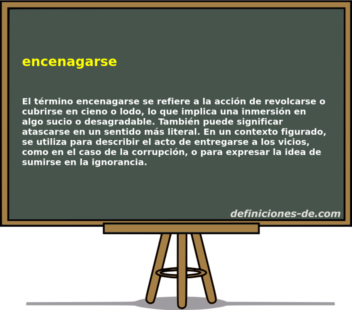 encenagarse 