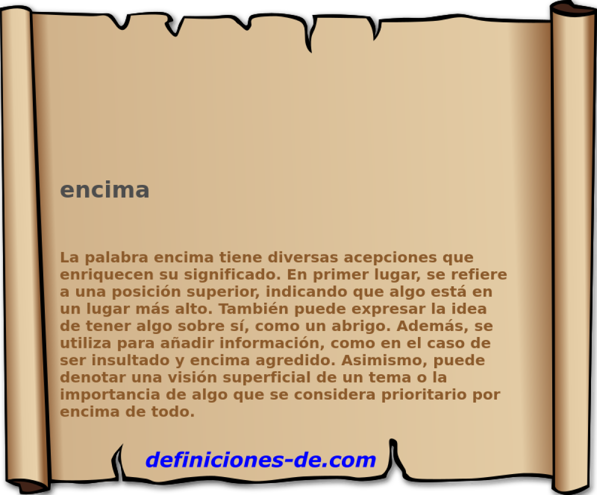 encima 