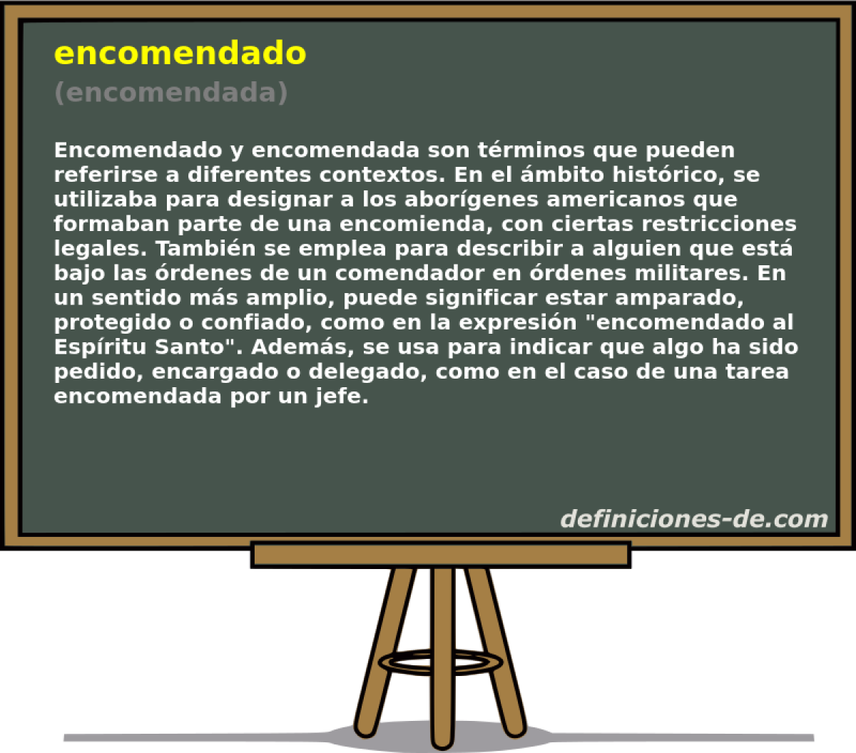 encomendado (encomendada)