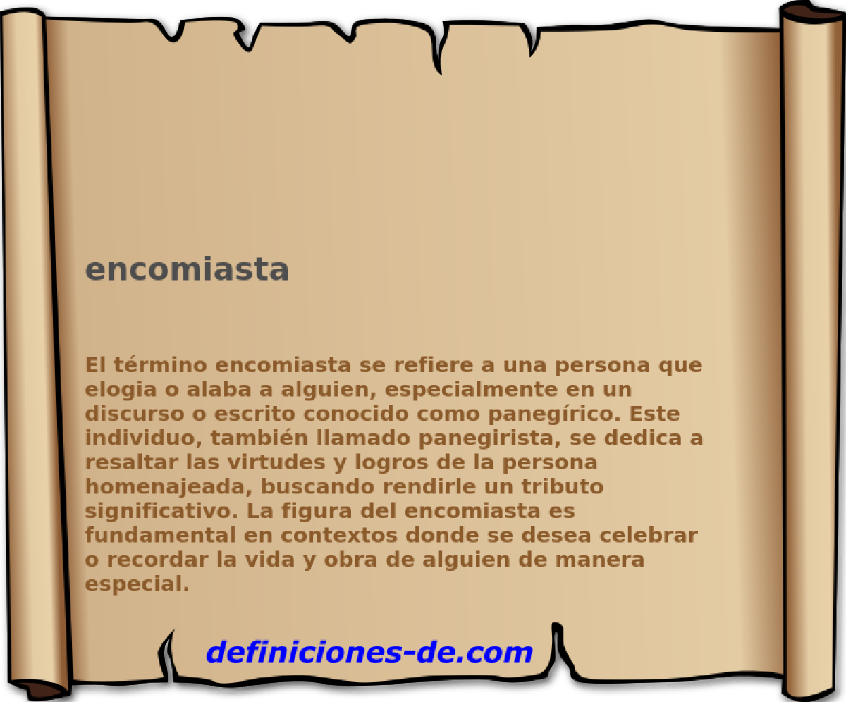 encomiasta 