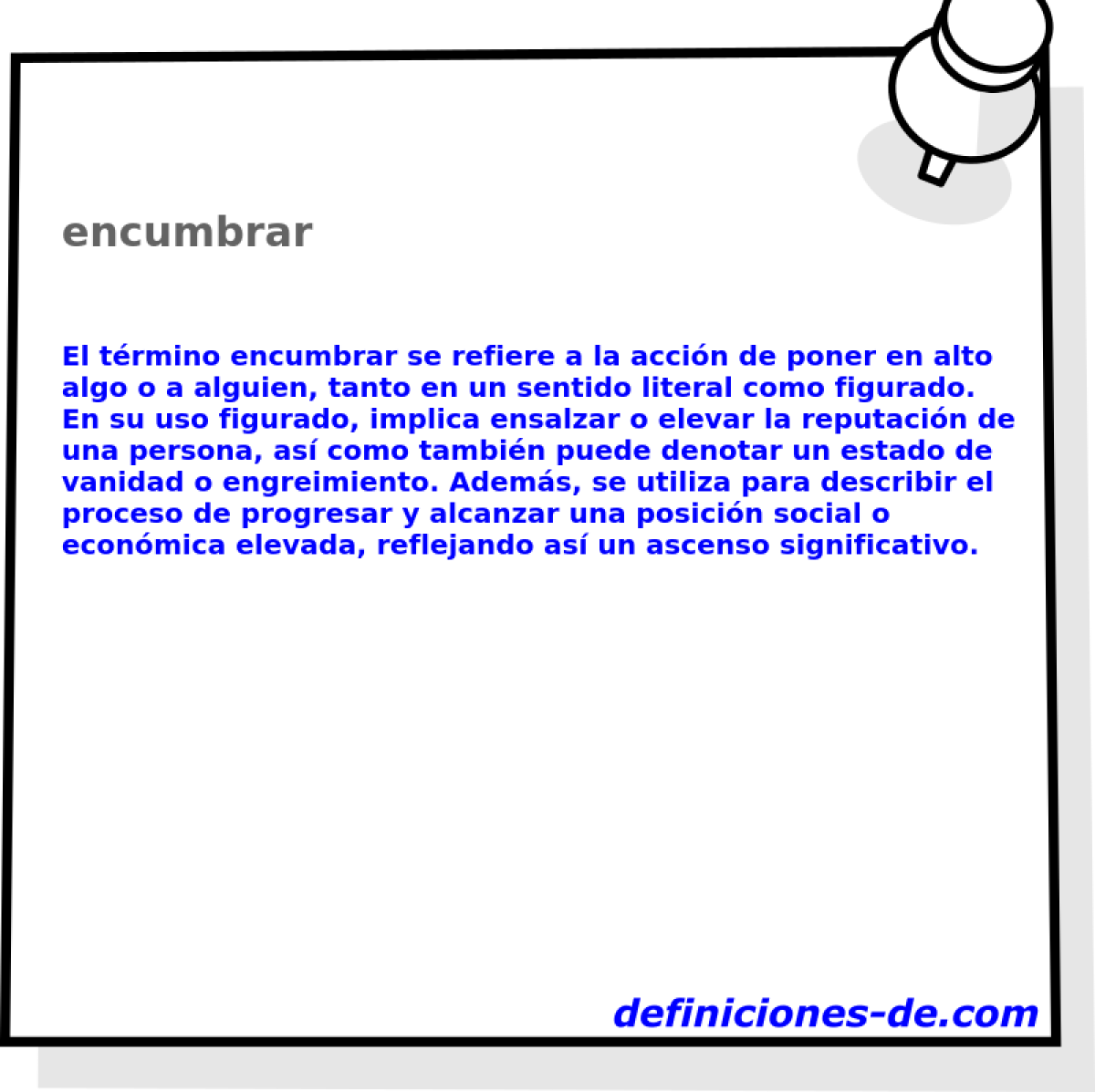 encumbrar 