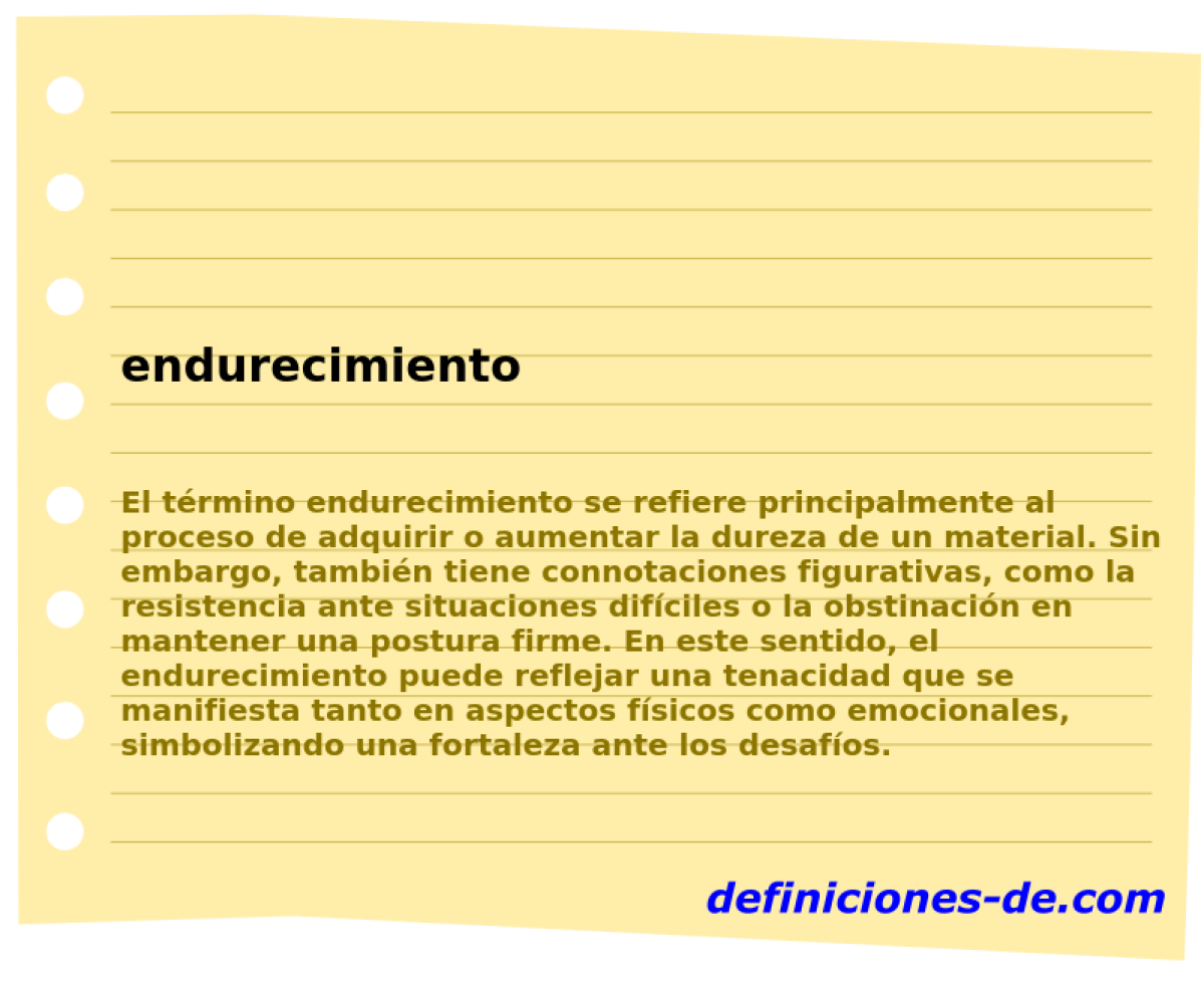 endurecimiento 