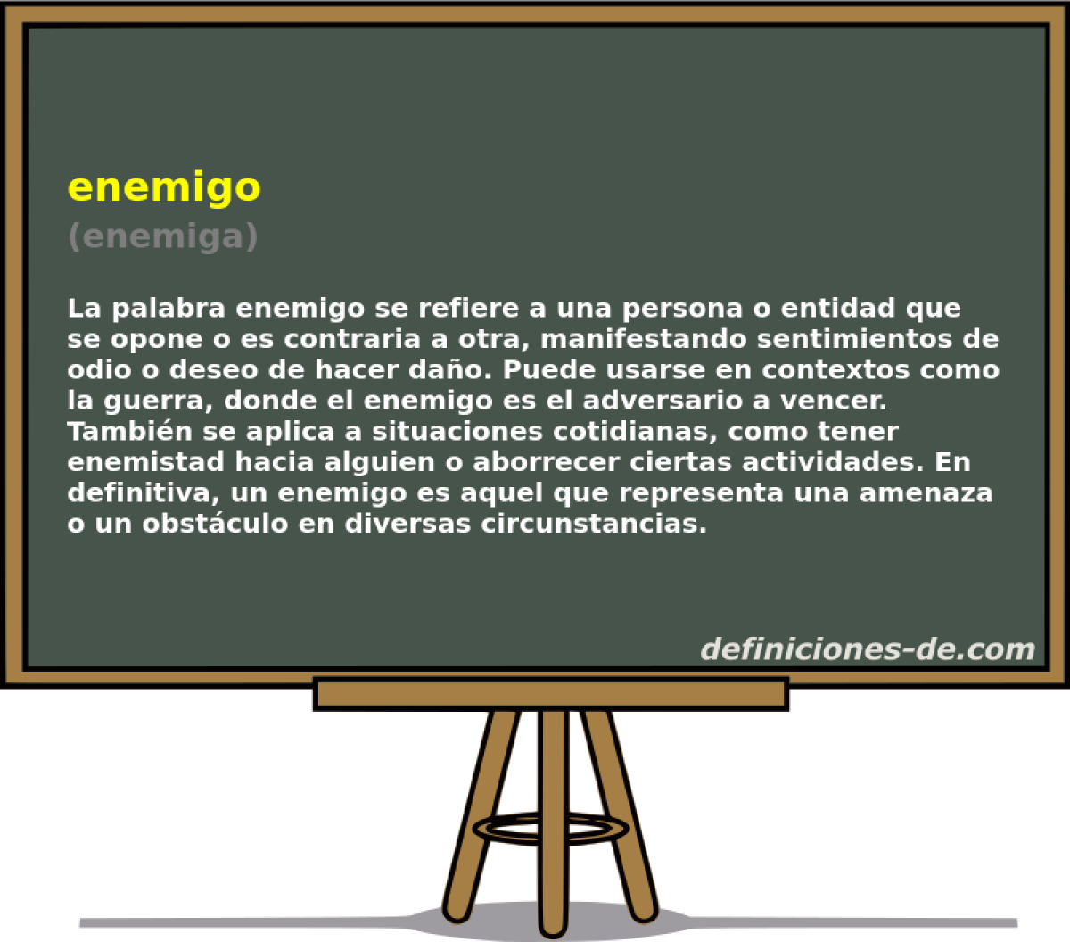 enemigo (enemiga)