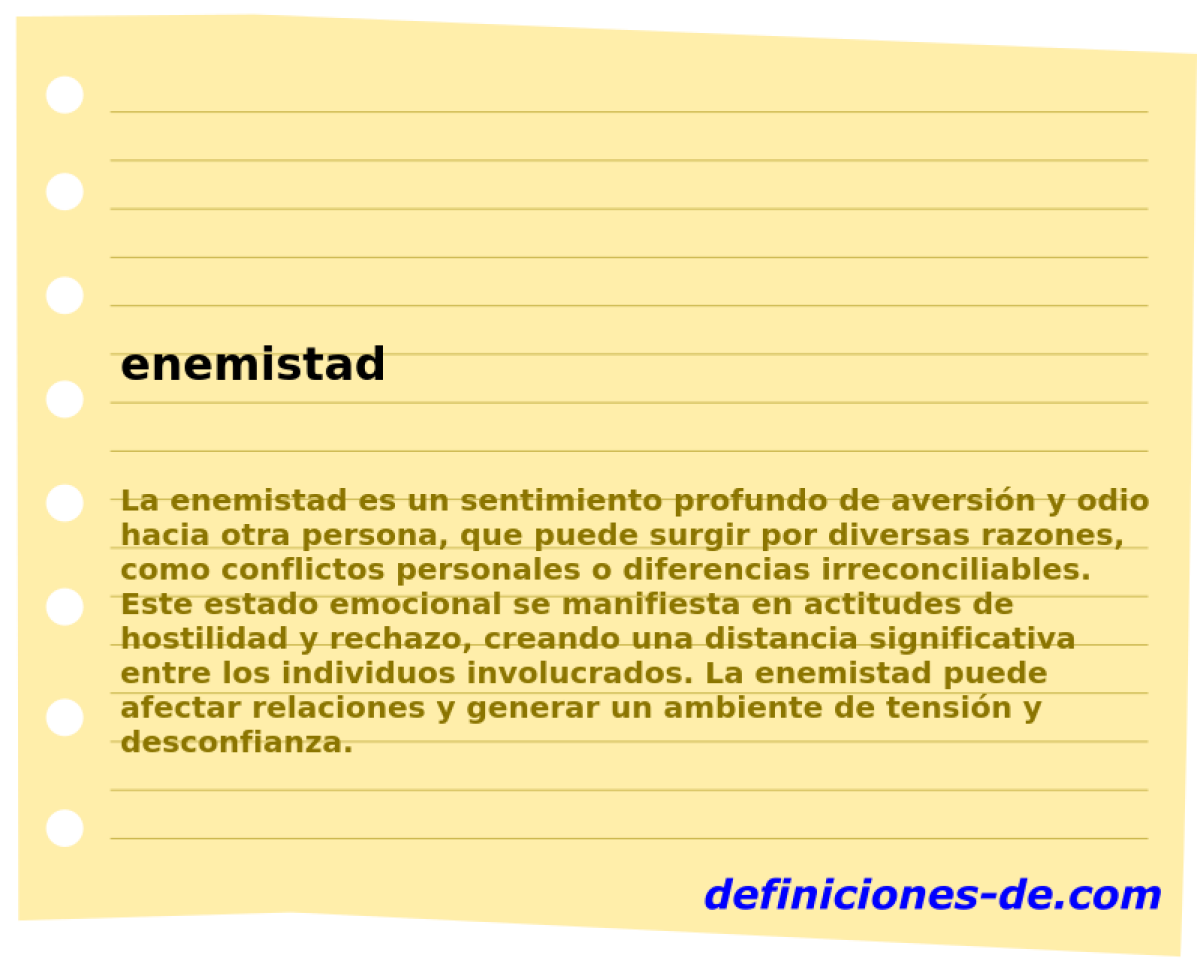 enemistad 