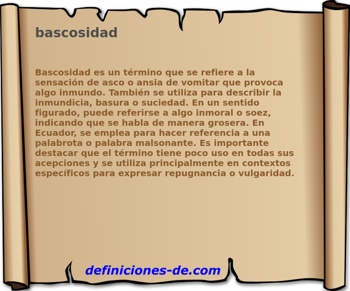 bascosidad 