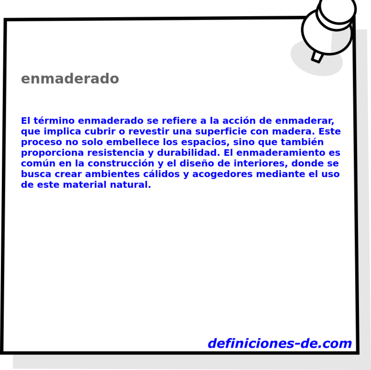 enmaderado 