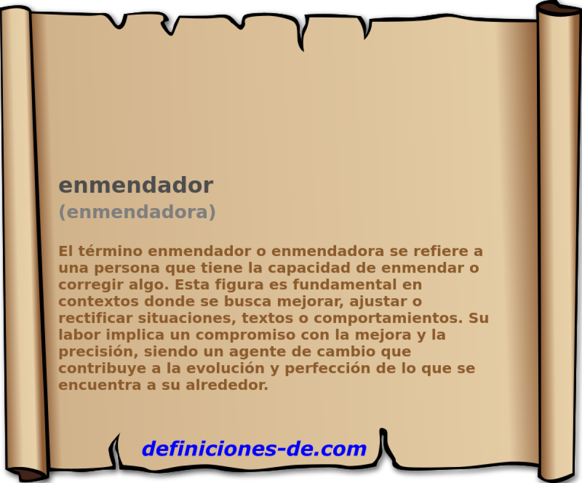 enmendador (enmendadora)