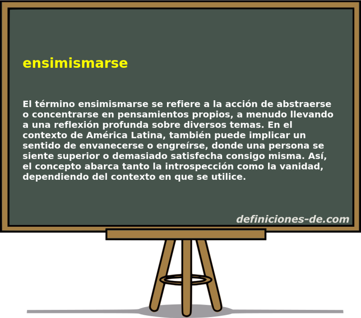 ensimismarse 