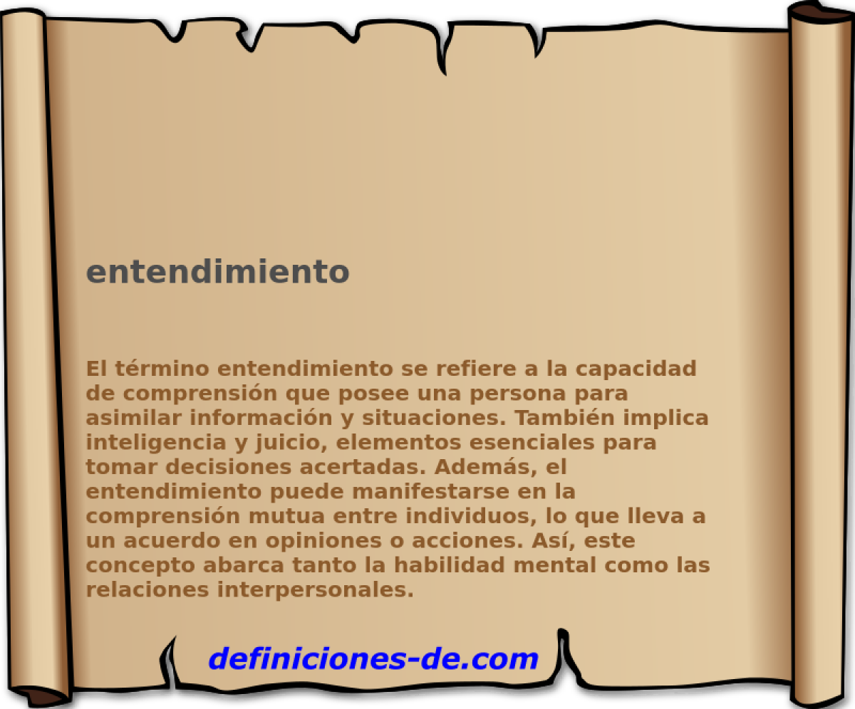 entendimiento 