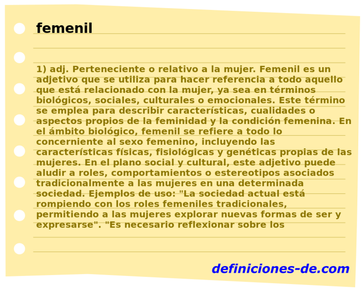 femenil 