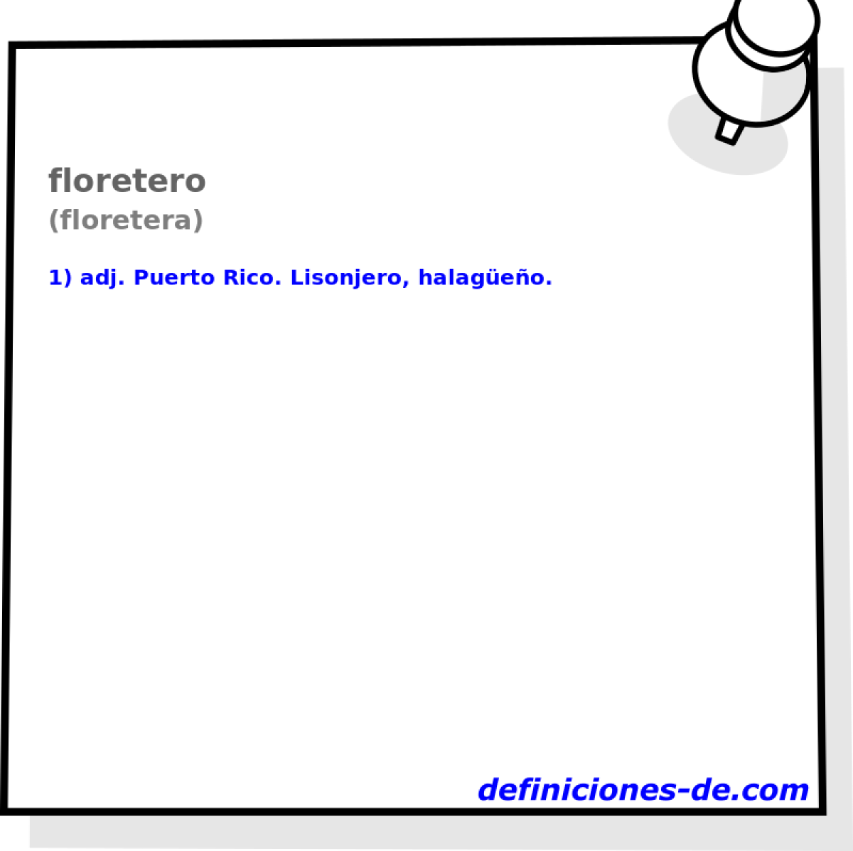 floretero (floretera)