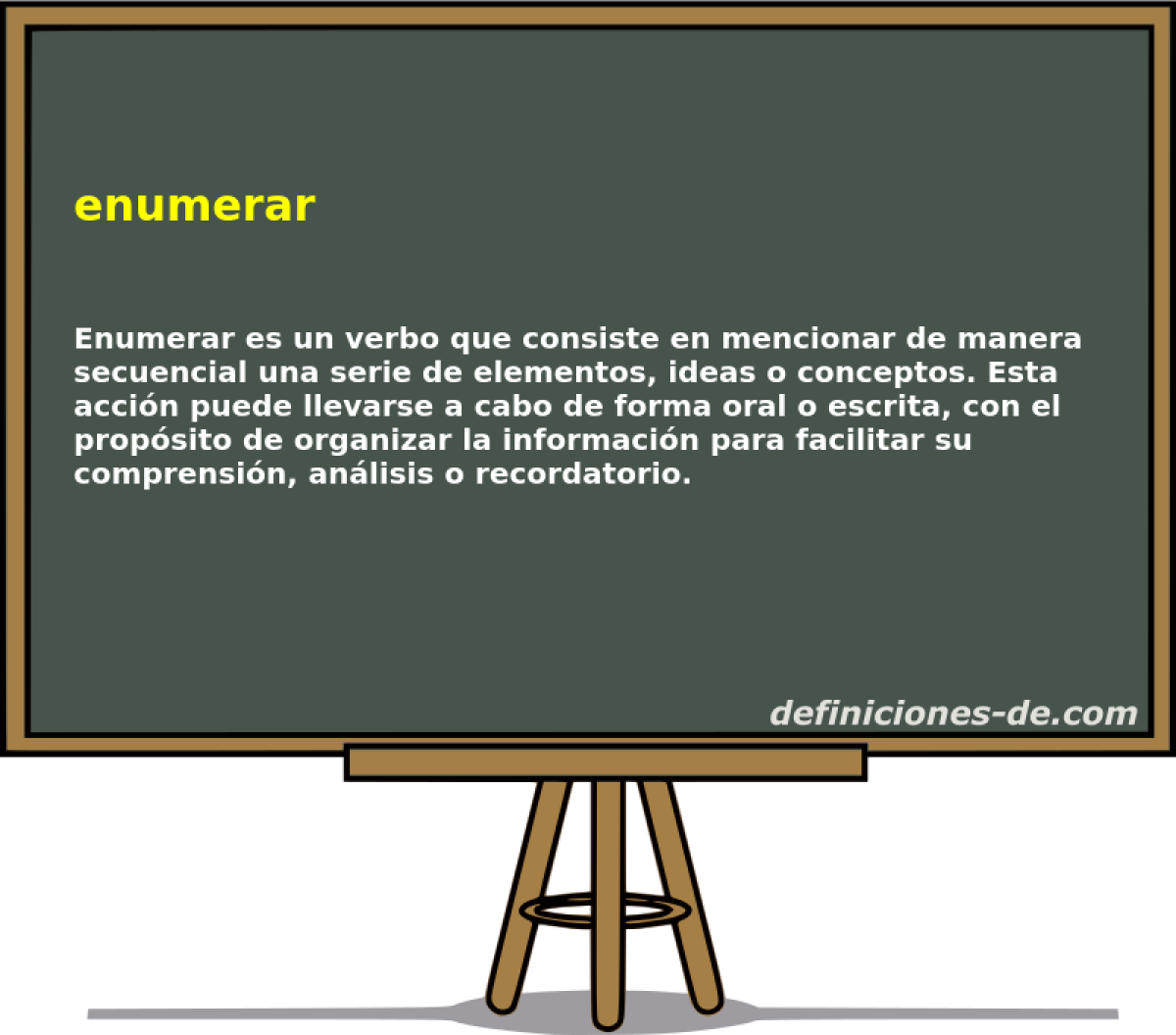 enumerar 