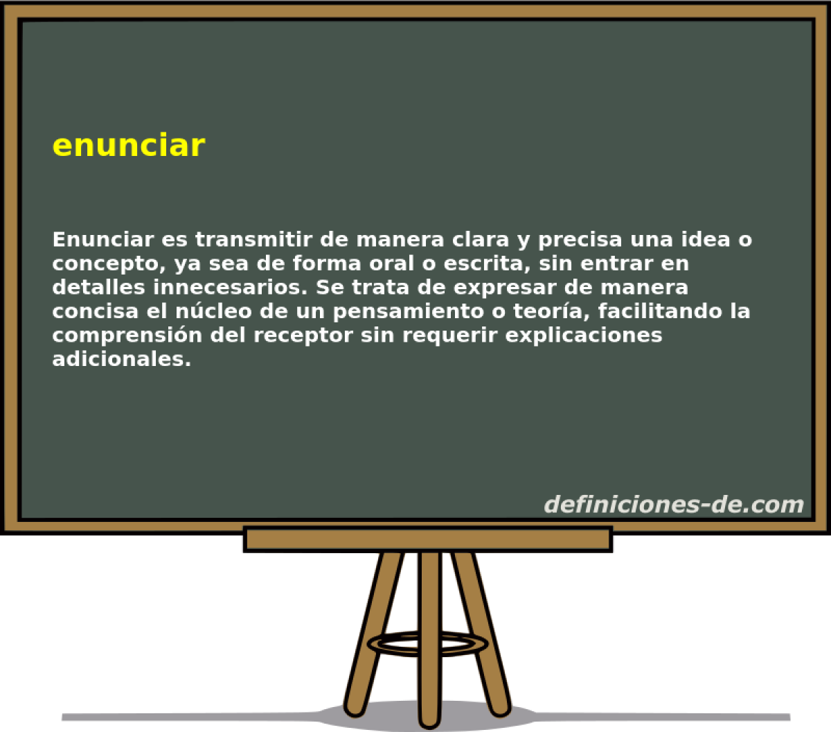 enunciar 