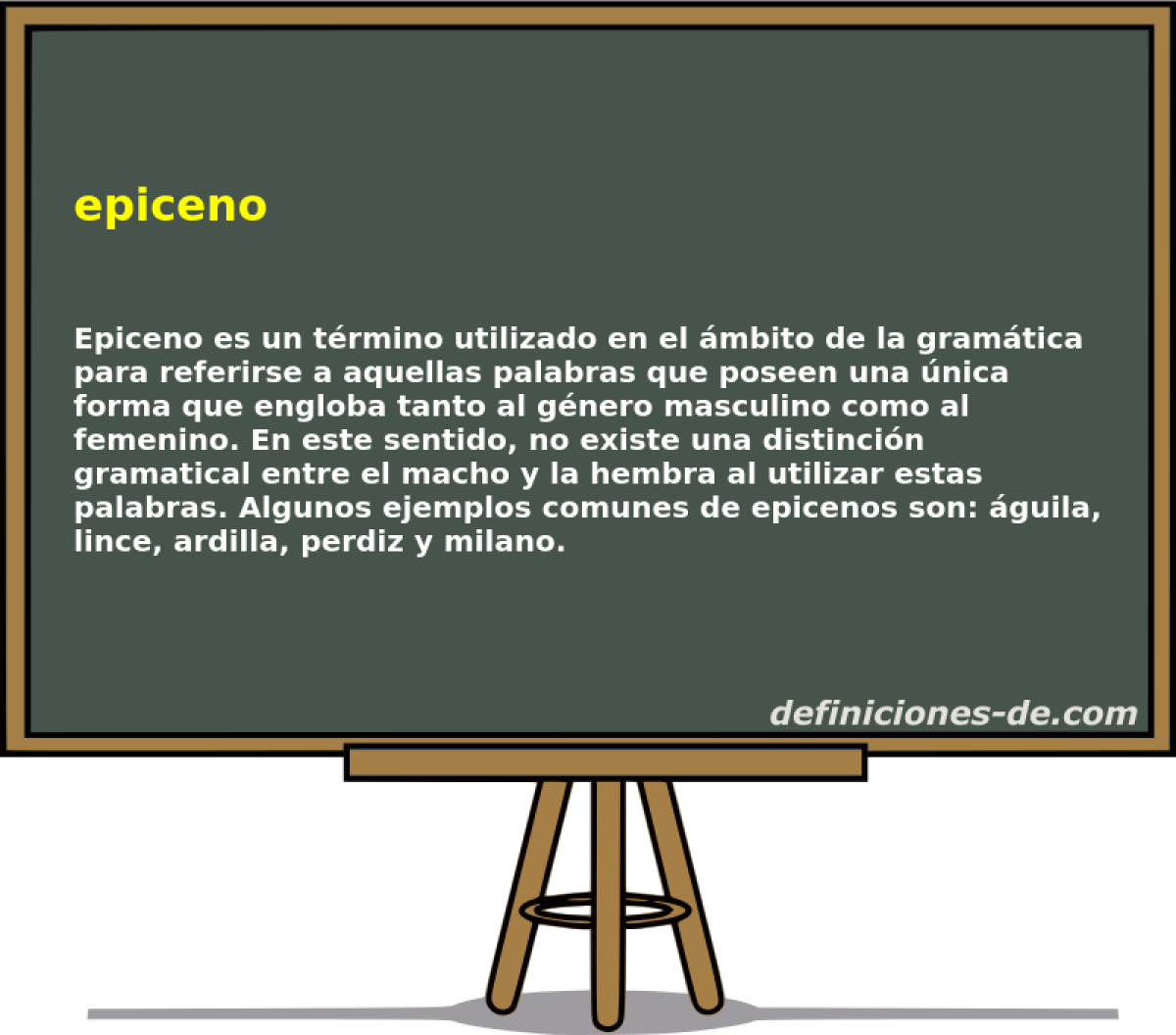 Epiceno Significado De Epiceno