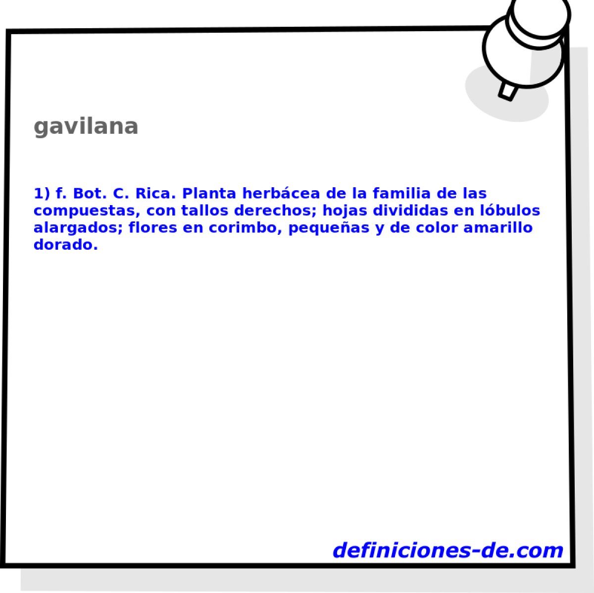 Que Significa Gavilana